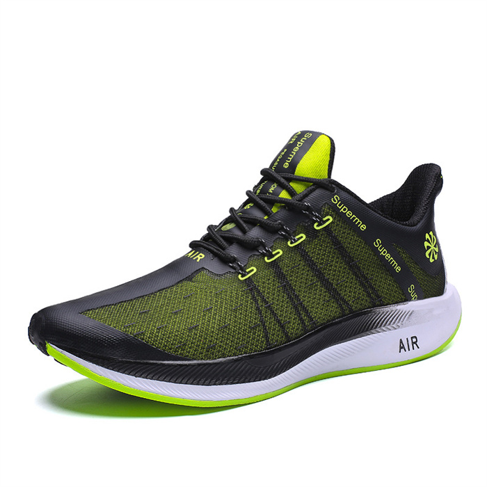 Large size men's shoes wear-resistant non-slip lightweight sports shoes mesh shock-absorbing running shoes