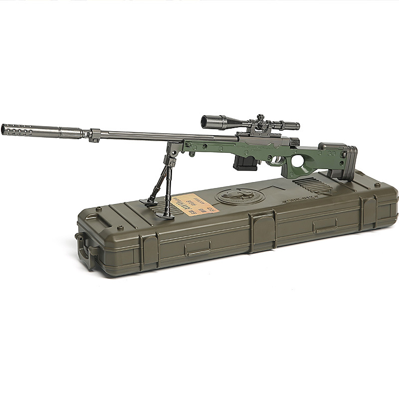 Alloy AWM Sniper M416 Gun Model Military Toy Gift Gun Model Collection Gun Lover